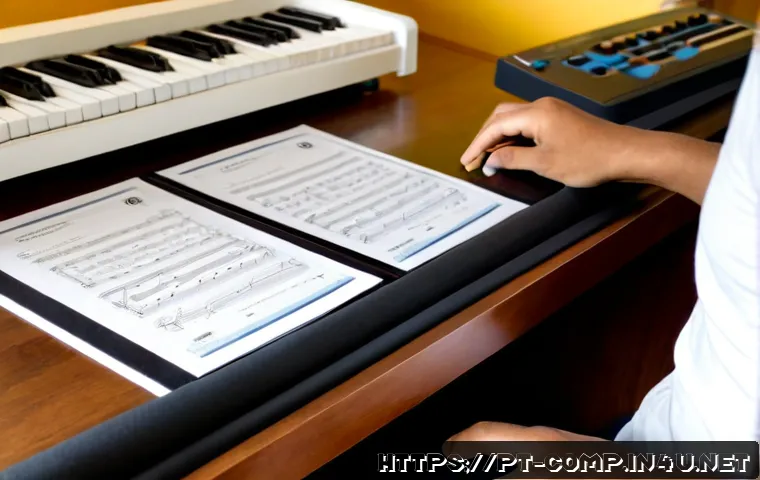 Home 17 작곡가 자격증과 음악 평론 - Photorealistic Brazilian music student in a bright home studio, reviewing a framed certificate with ...